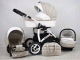 White Lux 3in1 multifunkciós babakocsi Flower beige